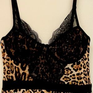 NWT Sexy leopard Lingerie style dress (juniors large)